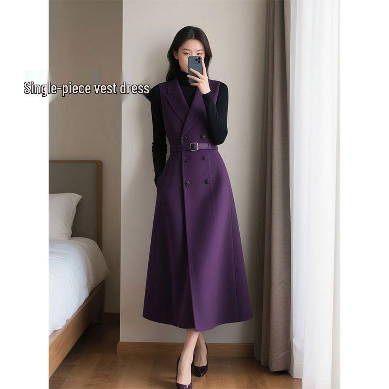 Chic Age-Defying Double-Breasted Sleeveless Lapel Vest Dress – Autumn/Winter Collection M (up to 105 jin)
Chic Age-Defying Double-Breasted Sleeveless Lapel Vest Dress – Autumn/Winter Collection M (up to 105 jin)