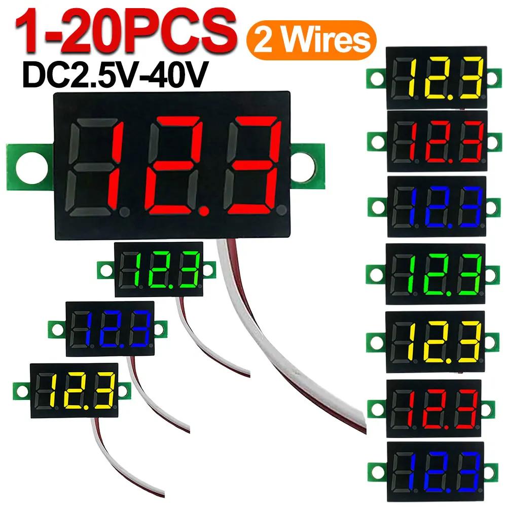 1-20pcs 0.28 Inch 2 Wires Mini Display Module Volt Meter LED Screen Digital Voltmeter DC2.5V-40V Car Mobile Power Voltage Tester 1pcs червоний
1-20pcs 0.28 Inch 2 Wires Mini Display Module Volt Meter LED Screen Digital Voltmeter DC2.5V-40V Car Mobile Power Voltage Tester 1pcs червоний