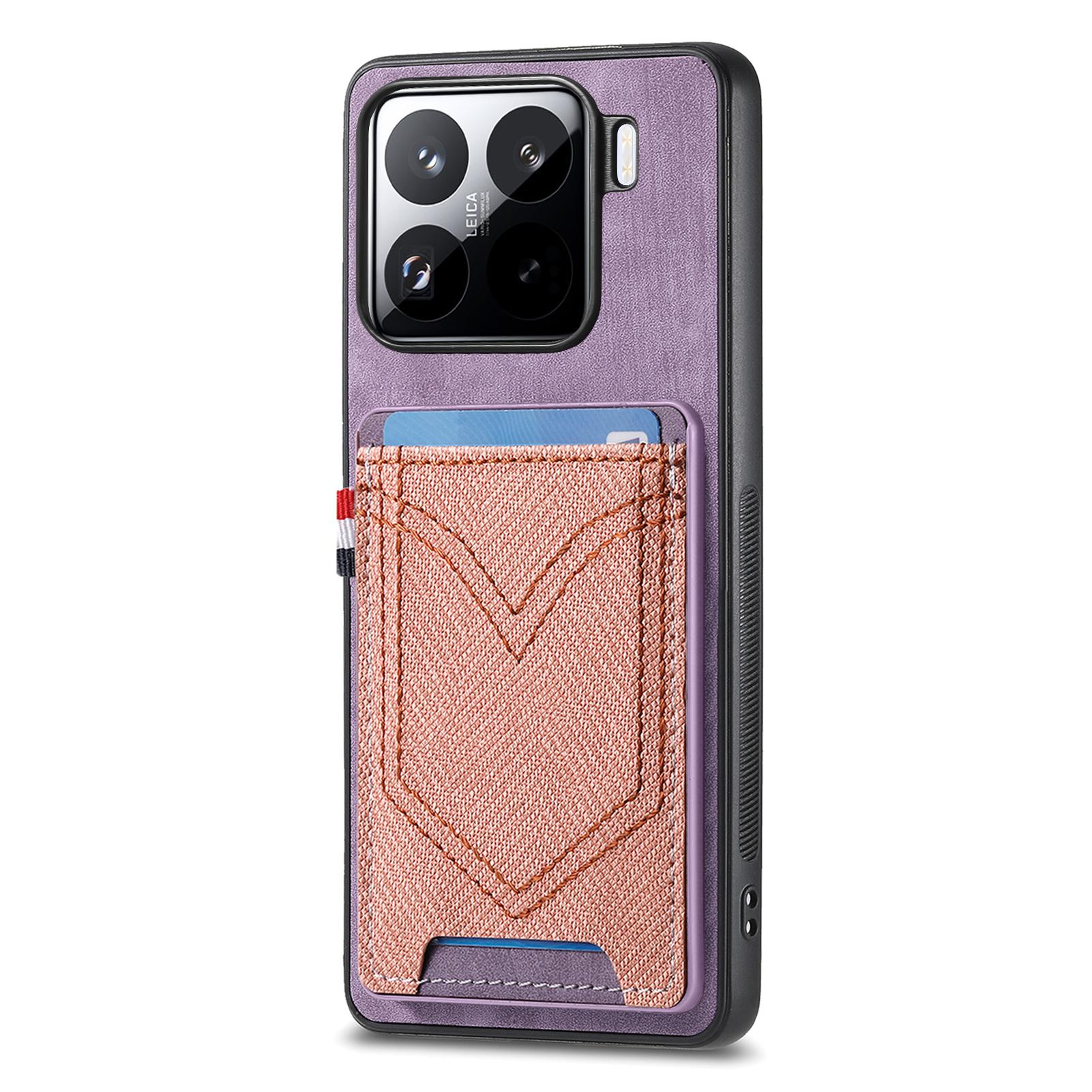 For Xiaomi 15 Phone Case Retro Jean Cloth Texture Leather Back Cover Card Holder Purple
For Xiaomi 15 Phone Case Retro Jean Cloth Texture Leather Back Cover Card Holder Purple