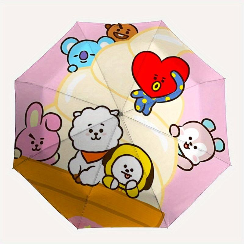 1pc BT21 Characters Automatic Umbrella Durable Iron Frame & Plastic Handle, Gift for Men & Women, Sturdy Construction, Playful Design yy250826124
1pc BT21 Characters Automatic Umbrella Durable Iron Frame & Plastic Handle, Gift for Men & Women, Sturdy Construction, Playful Design yy250826124