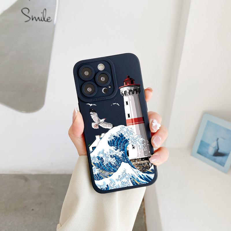 Blue Wave Phone Case For iphone 14 12 11 13 Pro Max Lighthouse Illustration Cover For Fundas iphone X XR XS 7 8 Plus SE2 Shells iphone14 pro max
Blue Wave Phone Case For iphone 14 12 11 13 Pro Max Lighthouse Illustration Cover For Fundas iphone X XR XS 7 8 Plus SE2 Shells iphone14 pro max