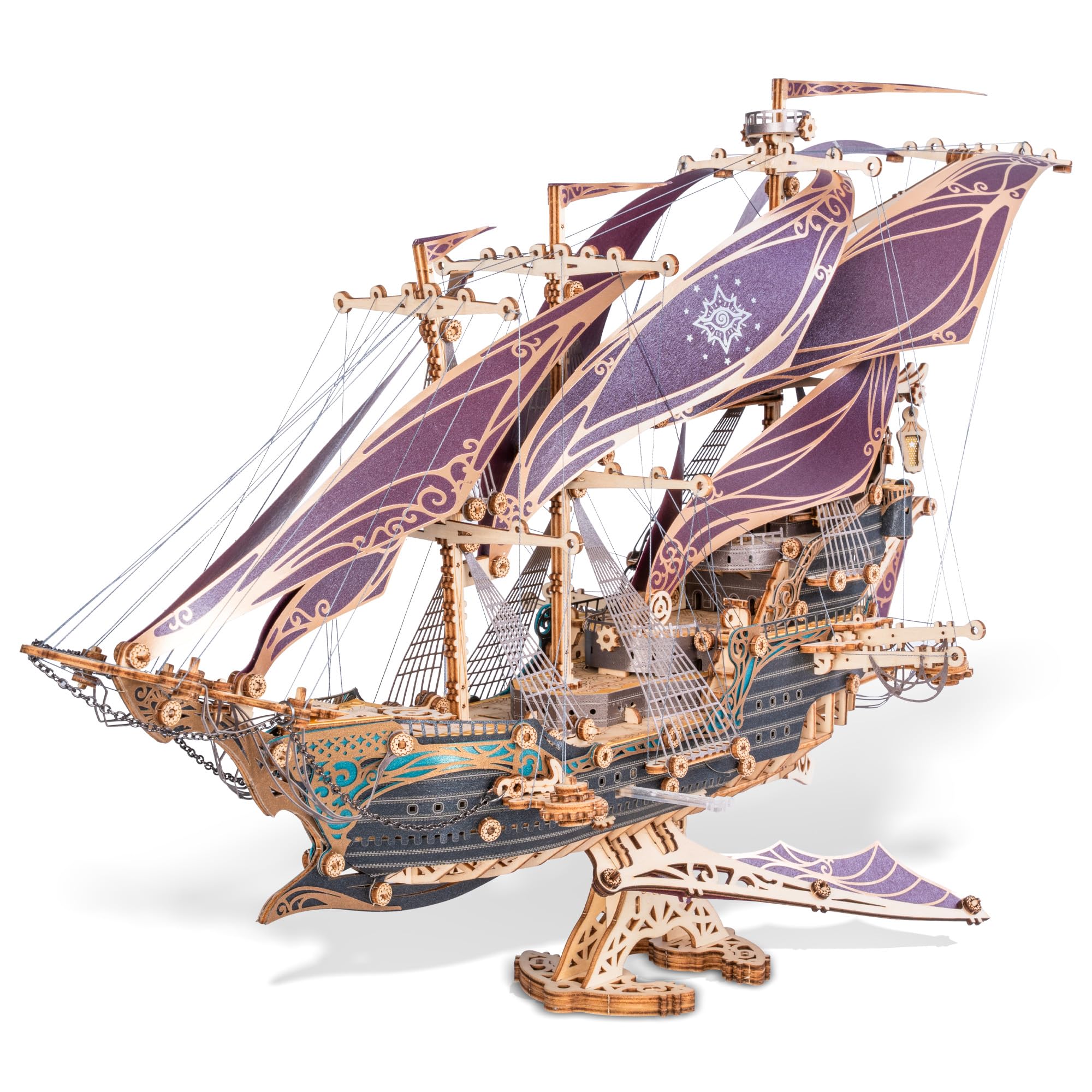 FUNPOLA 3D Puzzle Wooden Puzzle Pirate Ship Puzzle DIY Craft Kit 3D Puzzle Assembly Kit Plastic Model Interior Decoration Adult Time Killer Complex
FUNPOLA 3D Puzzle Wooden Puzzle Pirate Ship Puzzle DIY Craft Kit 3D Puzzle Assembly Kit Plastic Model Interior Decoration Adult Time Killer Complex