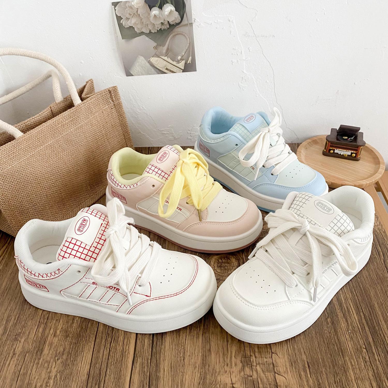 B2307 latex insole/platform white shoes women s shoes bread shoes spring new leather versatile board shoes 40
B2307 latex insole/platform white shoes women s shoes bread shoes spring new leather versatile board shoes 40