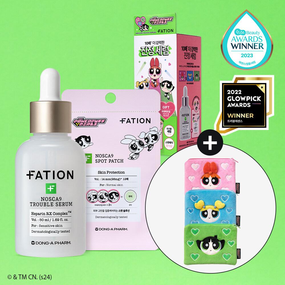FATION Nosca9 Trouble Serum, специальный набор 50 мл (+ Пятнистый патч 12 шт.) (Издание Power Girls)
FATION Nosca9 Trouble Serum, специальный набор 50 мл (+ Пятнистый патч 12 шт.) (Издание Power Girls)