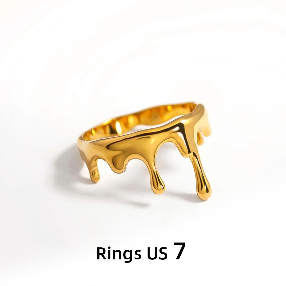 Minimalist Gold Plated Irregular Lava Style Rings for Women Geometric Gold Color Metal Finger Ring Waterproof Jewelry
Minimalist Gold Plated Irregular Lava Style Rings for Women Geometric Gold Color Metal Finger Ring Waterproof Jewelry