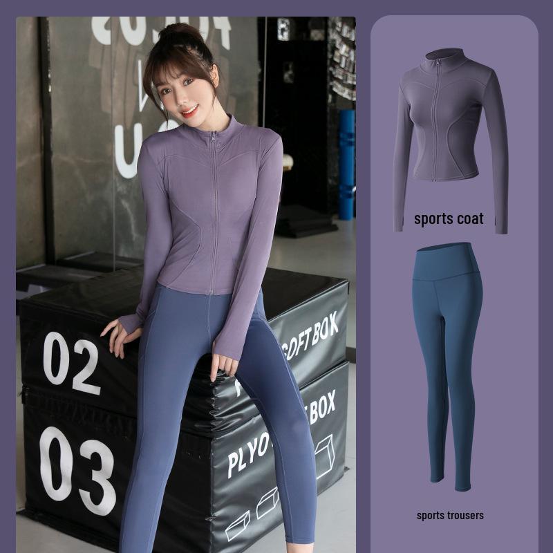 Spring/Summer Outdoor Sportswear Set: Elastic Breathable Slimming Cardigan & High Waist Hip-Lifting Leg Pants Medium
Spring/Summer Outdoor Sportswear Set: Elastic Breathable Slimming Cardigan & High Waist Hip-Lifting Leg Pants Medium