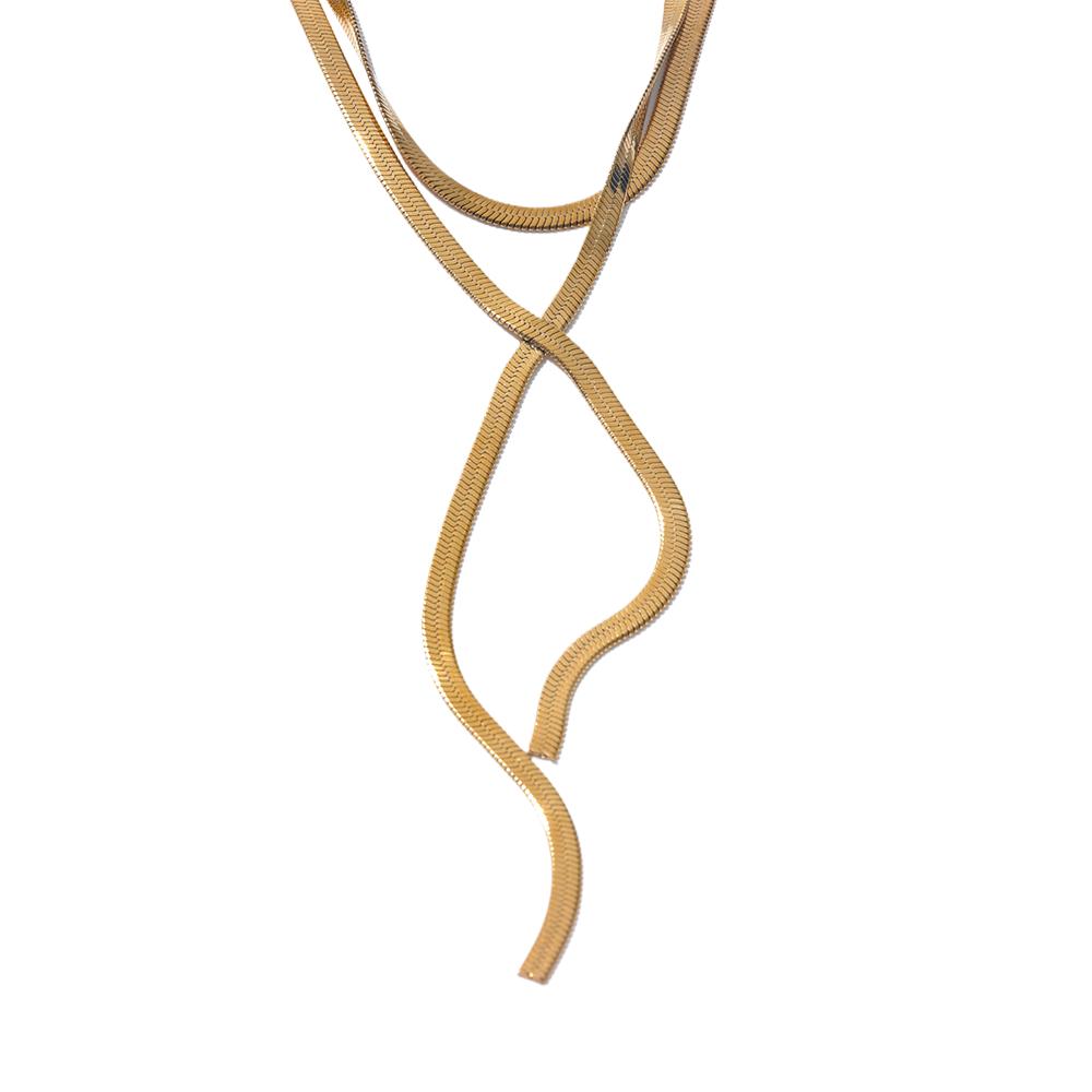 Yhpup Waterproof Snake Chain Long Exquisite Necklace Statement Stainless Steel Tarnish Free Fashion Neck Jewelry Accessories
Yhpup Waterproof Snake Chain Long Exquisite Necklace Statement Stainless Steel Tarnish Free Fashion Neck Jewelry Accessories