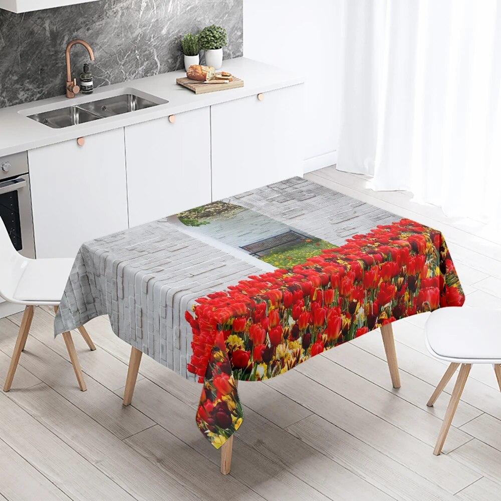 Скатертина з квітами троянди Весільні прикраси ресторанного столу Плямостійка Водонепроникна прямокутна 70x70cm
Скатертина з квітами троянди Весільні прикраси ресторанного столу Плямостійка Водонепроникна прямокутна 70x70cm