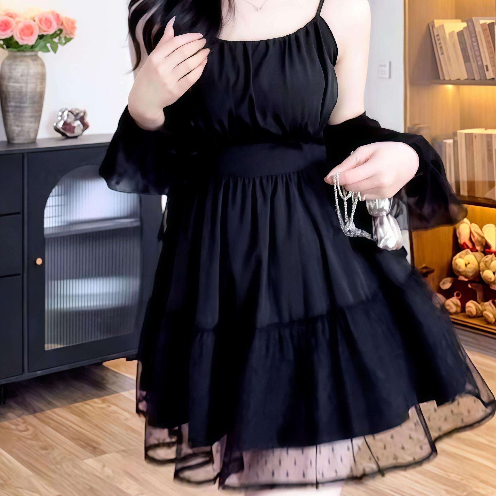 Slightly Chubby MM: Pure Desire Spaghetti Strap Dress & Cardigan Set - Fresh, Cute, Fluffy Skirt, Spicy Slimming Style. M (90-105 lbs)
Slightly Chubby MM: Pure Desire Spaghetti Strap Dress & Cardigan Set - Fresh, Cute, Fluffy Skirt, Spicy Slimming Style. M (90-105 lbs)