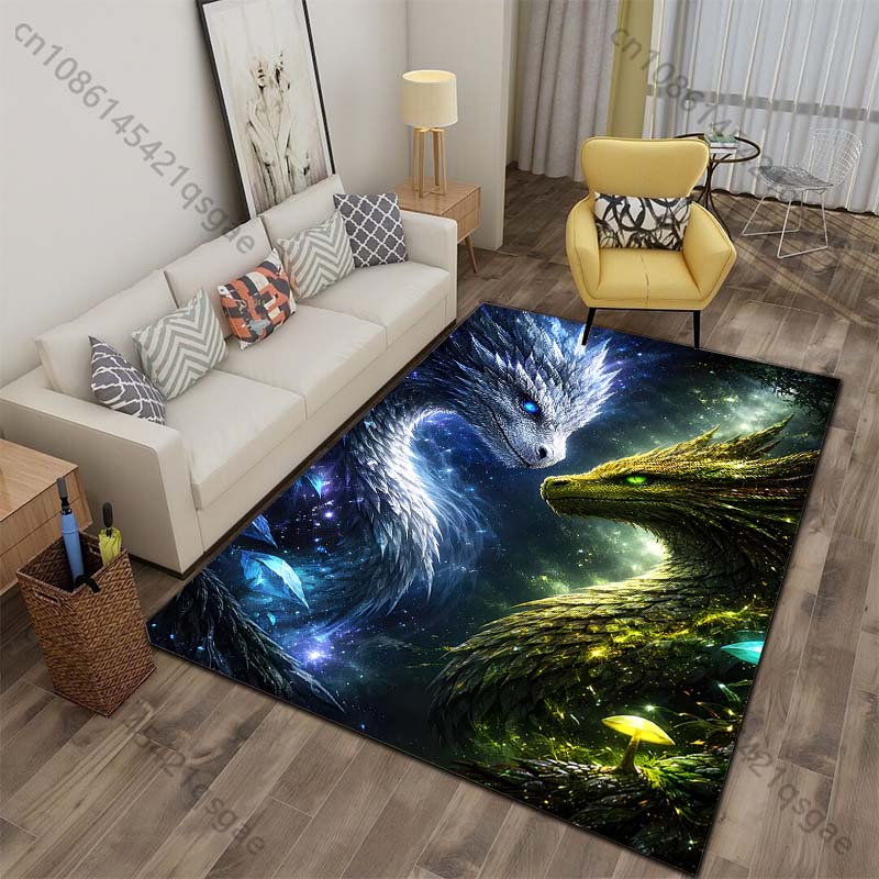 Ice Dragon and Forest Dragon Fantasy Art Print Carpet for Living Room Bedroom Sofa Home Decor Non-slip Mat Luxury Gift 40x60cm
Ice Dragon and Forest Dragon Fantasy Art Print Carpet for Living Room Bedroom Sofa Home Decor Non-slip Mat Luxury Gift 40x60cm