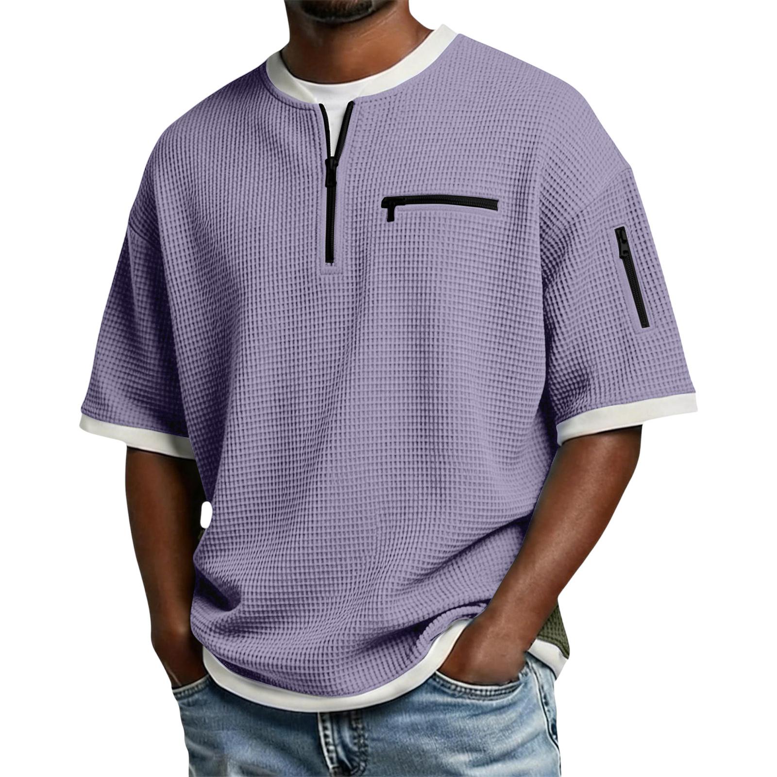 Men s Casual -Weave Zipper-Collar Lightweight Breathable Short-Sleeve Top XXL фіолетовий
Men s Casual -Weave Zipper-Collar Lightweight Breathable Short-Sleeve Top XXL фіолетовий