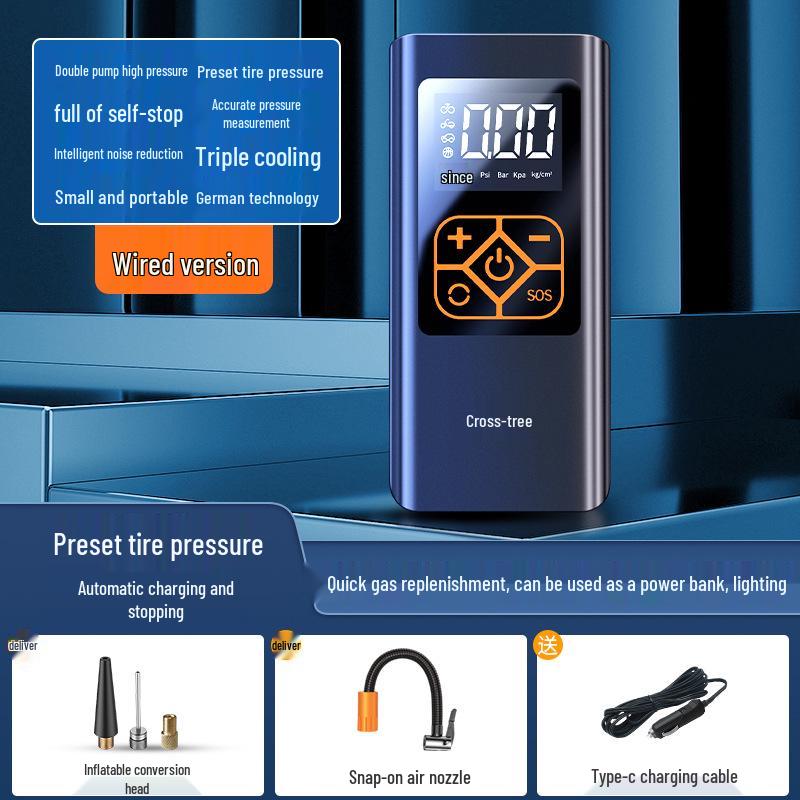 Jumu Wireless Smart Car Tire Inflator with Digital Display
Jumu Wireless Smart Car Tire Inflator with Digital Display