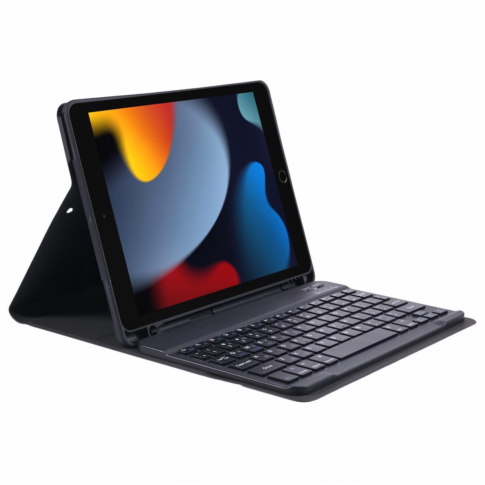For iPad 10.2 (2021)/(2020)/(2019) PU Leather Tablet Stand Case with Bluetooth-compatible Keyboard,English+Ukrainian Keyboard A
For iPad 10.2 (2021)/(2020)/(2019) PU Leather Tablet Stand Case with Bluetooth-compatible Keyboard,English+Ukrainian Keyboard A