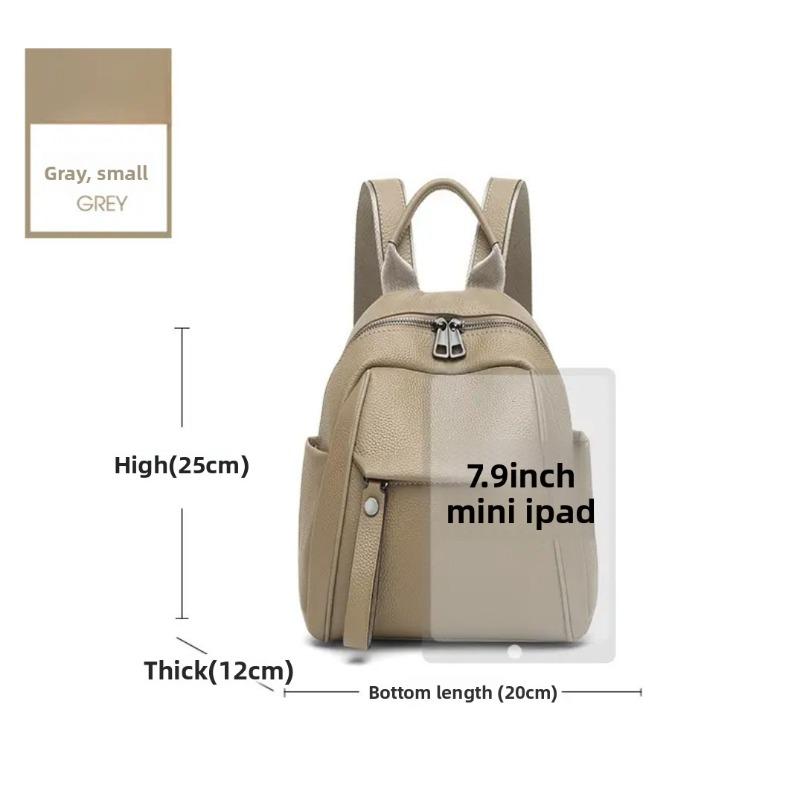 Genuine Leather Double-shoulder Small Backpack - Lightweight and Fashionable Women s Bag, Cowhide Casual Travel Bag small сірий
Genuine Leather Double-shoulder Small Backpack - Lightweight and Fashionable Women s Bag, Cowhide Casual Travel Bag small сірий