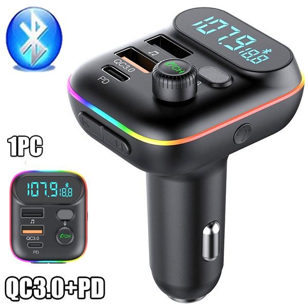 QC3.0 Dual USB PD Быстрая зарядка Автомобильный Bluetooth MP3-плеер Автомобильный FM-передатчик с цветным атмосферным световым дисплеем
QC3.0 Dual USB PD Быстрая зарядка Автомобильный Bluetooth MP3-плеер Автомобильный FM-передатчик с цветным атмосферным световым дисплеем