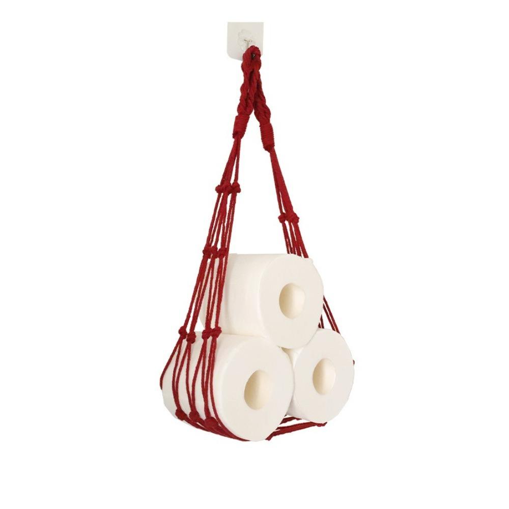 Bathroom Decor Towel Rack Hanging Tissue Stand Towel Dispenser Roll Storage Net Bag for Home червоний
Bathroom Decor Towel Rack Hanging Tissue Stand Towel Dispenser Roll Storage Net Bag for Home червоний