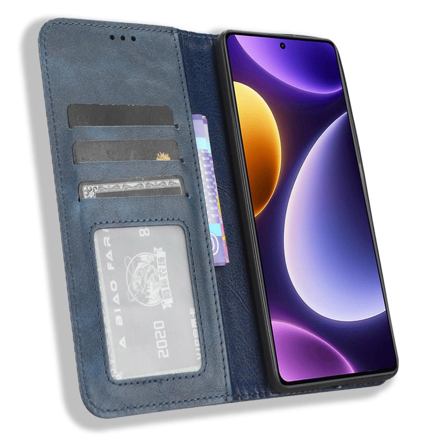 For Xiaomi Redmi Note 12 Turbo 5G/Poco F5 5G PU Leather Phone Wallet Case Foldable Stand Retro Cell Phone Cover Blue
For Xiaomi Redmi Note 12 Turbo 5G/Poco F5 5G PU Leather Phone Wallet Case Foldable Stand Retro Cell Phone Cover Blue