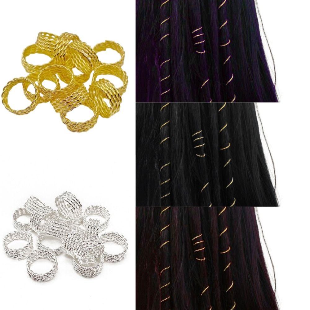30pcs Hair Braiding Twist Hair Braid Rings Metal Cuff Clips Hair Braid Tubes Dreadlocks Beads Women 30Pcs срібний
30pcs Hair Braiding Twist Hair Braid Rings Metal Cuff Clips Hair Braid Tubes Dreadlocks Beads Women 30Pcs срібний