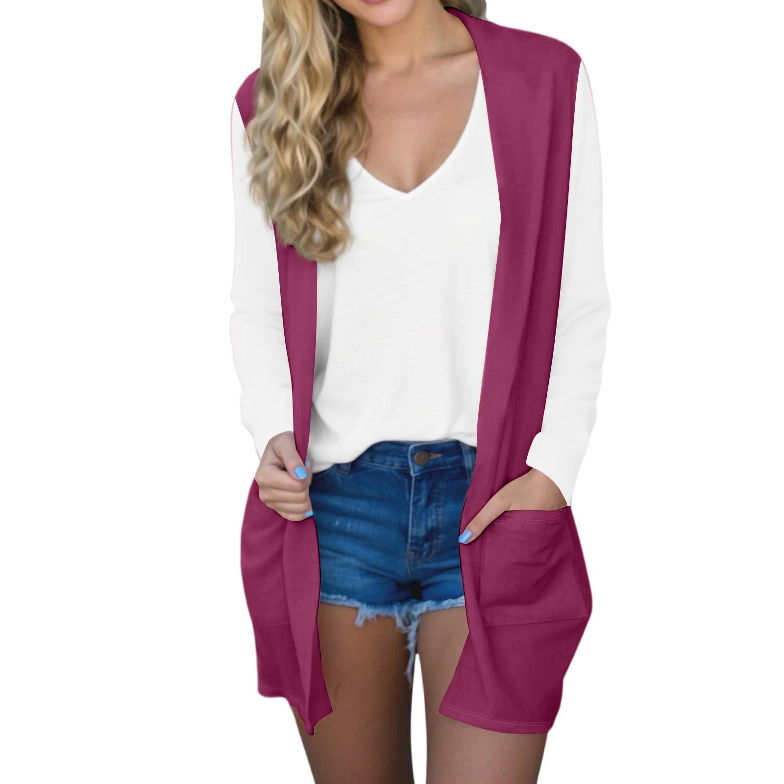 Женский модный повседневный удобный кардиган средней длины с цветной вставкой L винный
Женский модный повседневный удобный кардиган средней длины с цветной вставкой L винный