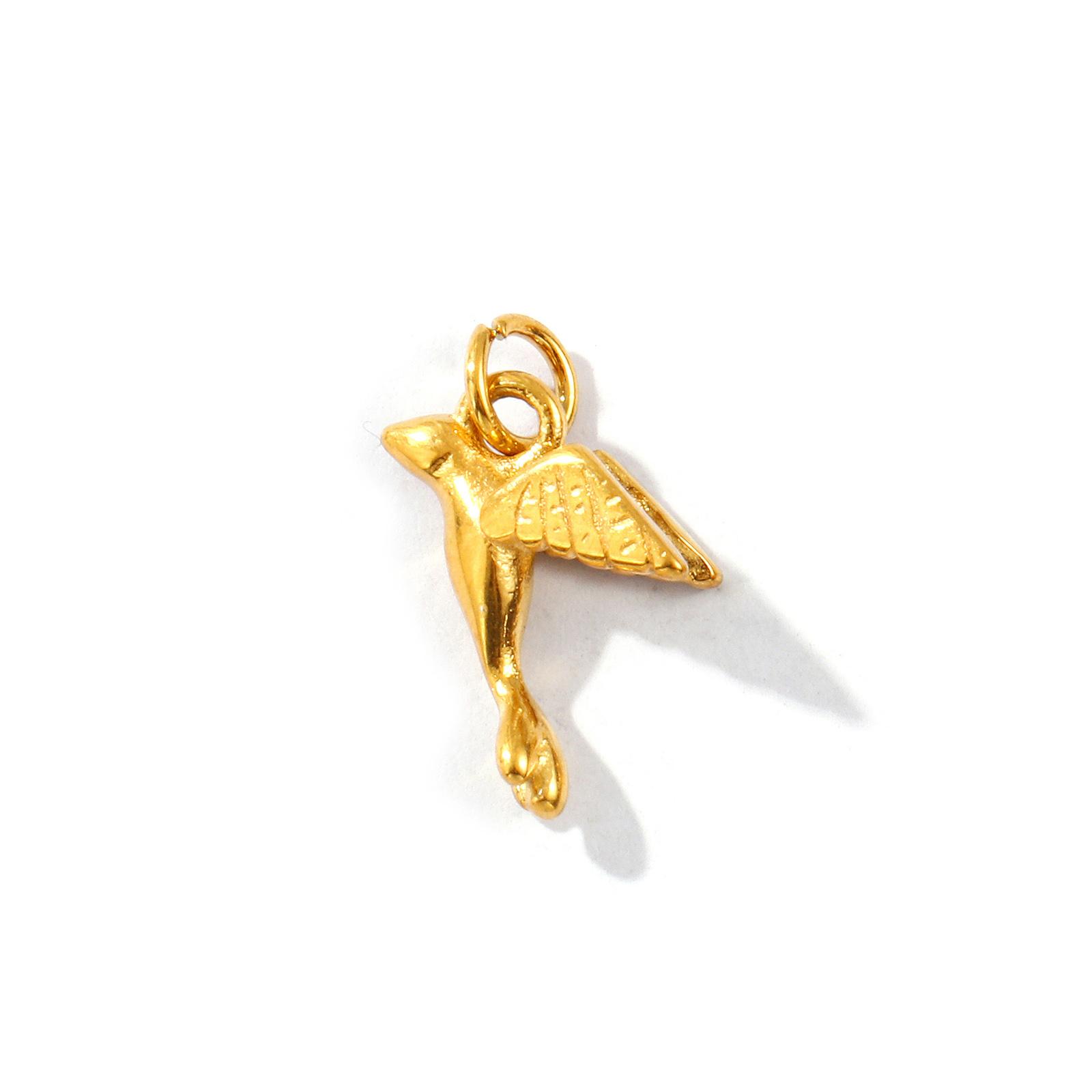2 PCs Waterproof 304 Stainless Steel Charms 18K Gold Plated Flying Bird Dog Fishbone Pendants For DIY Necklace Jewelry Making
2 PCs Waterproof 304 Stainless Steel Charms 18K Gold Plated Flying Bird Dog Fishbone Pendants For DIY Necklace Jewelry Making