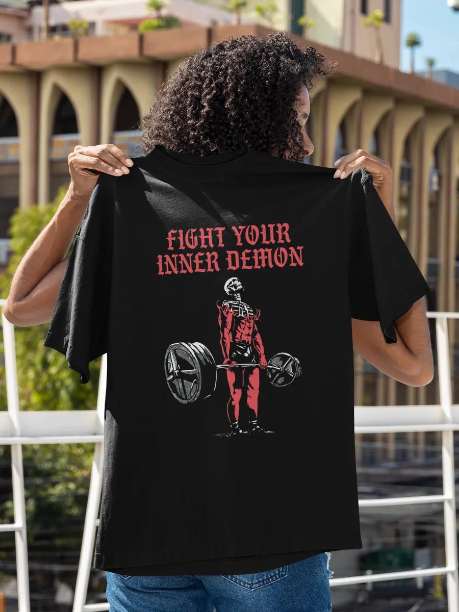 Oversized T-shirt with print for gym and workout 2XL
Oversized T-shirt with print for gym and workout 2XL