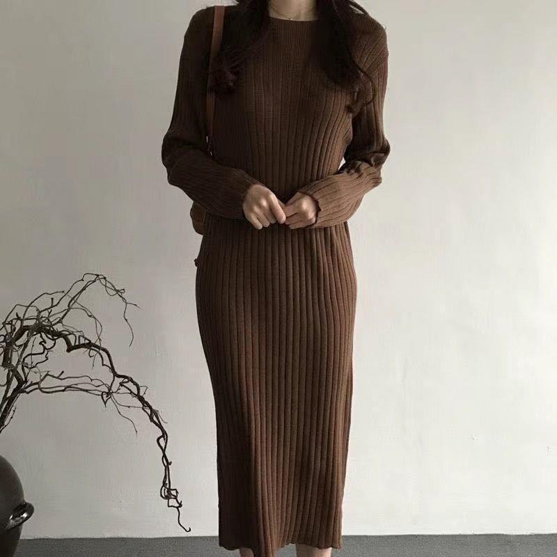 2025 Thickened Warm Knit Dress: Long Sleeve, Round Neck, Over the Knee, Mid-Length L 55-62kg кавовий
2025 Thickened Warm Knit Dress: Long Sleeve, Round Neck, Over the Knee, Mid-Length L 55-62kg кавовий