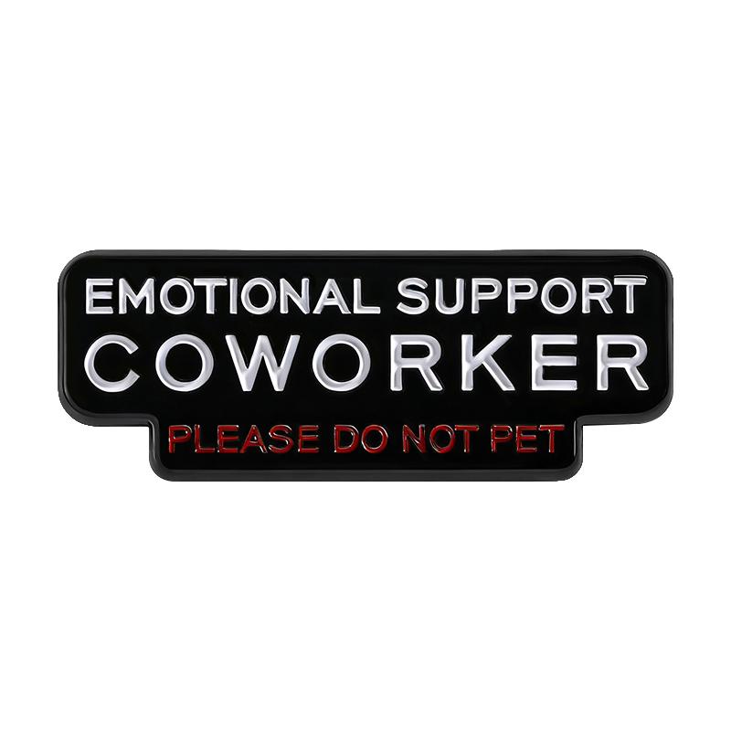 Emotional Support Coworker Do Not Pet Enamel Pin Funny Office Humorous Quote Brooch Lapel Lapel Backpack Badge Jewelry Gift
Emotional Support Coworker Do Not Pet Enamel Pin Funny Office Humorous Quote Brooch Lapel Lapel Backpack Badge Jewelry Gift