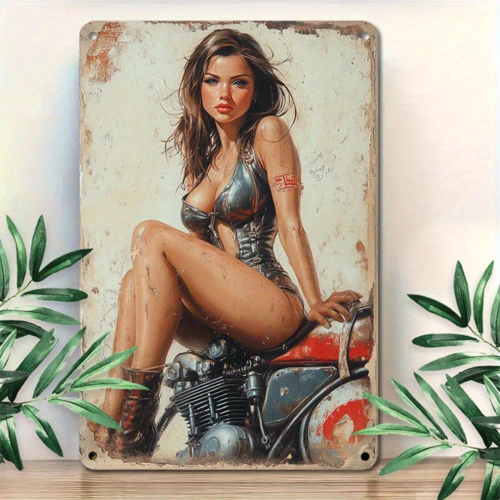 Vintage Motorcycle Girl Metal Tin Sign Retro Wall Art Decor for Home Cafe Garage 20x30cm білий
Vintage Motorcycle Girl Metal Tin Sign Retro Wall Art Decor for Home Cafe Garage 20x30cm білий