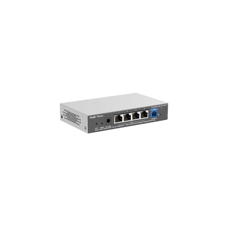 Ruijie RG-NBF2100S-4GT1SC-P Layer 2 Managed PoE Access Switch
Ruijie RG-NBF2100S-4GT1SC-P Layer 2 Managed PoE Access Switch