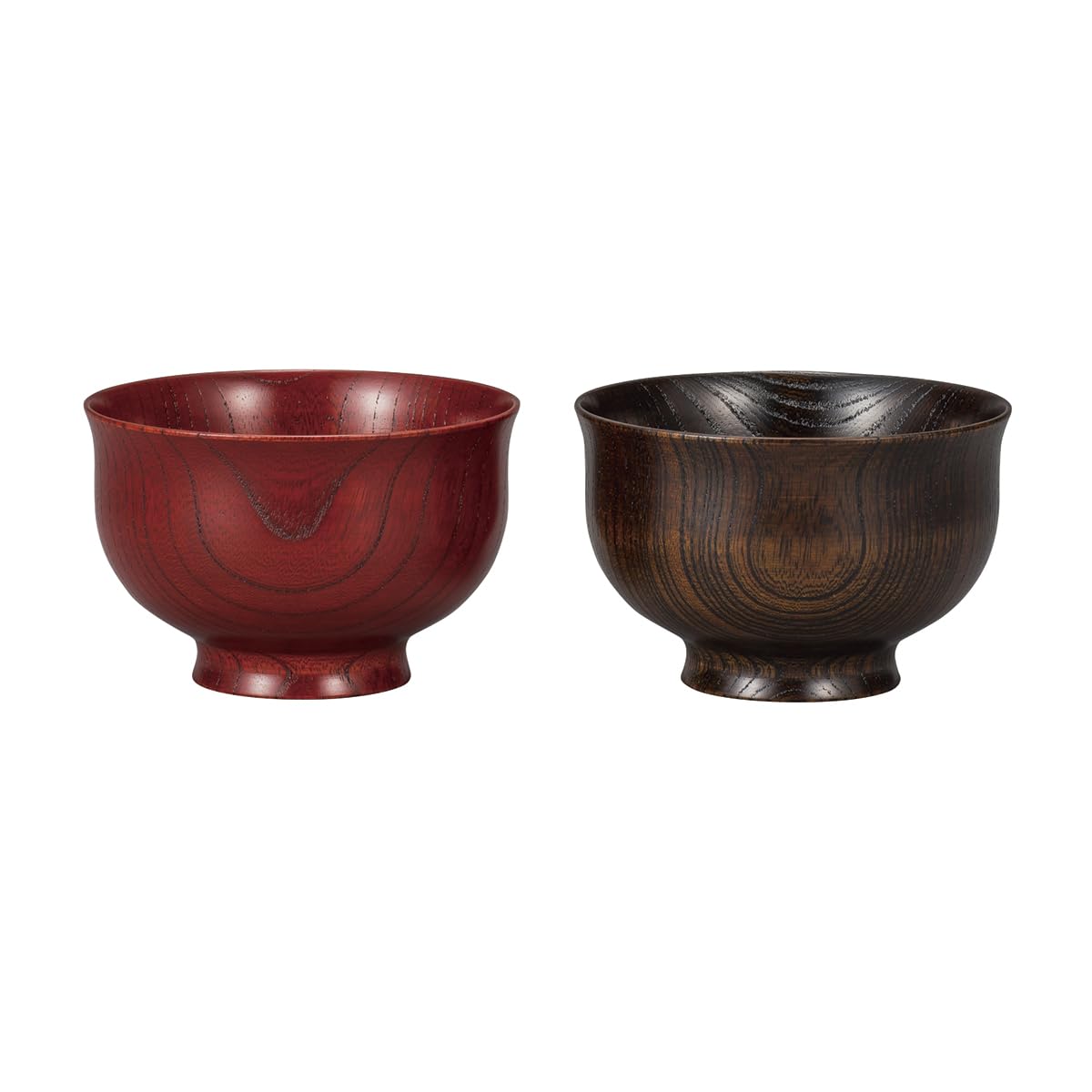Maeju Lacquerware Japanese Wood Keyaki Bowl Pair Yawaragi 3.8 8B-130 
Maeju Lacquerware Japanese Wood Keyaki Bowl Pair Yawaragi 3.8 8B-130
