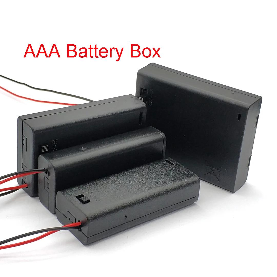 AAA Battery Holder Case Box with Leads with ON/OFF Switch Cover 2 3 4 Slot Standard Battery Container 2 AAA
AAA Battery Holder Case Box with Leads with ON/OFF Switch Cover 2 3 4 Slot Standard Battery Container 2 AAA