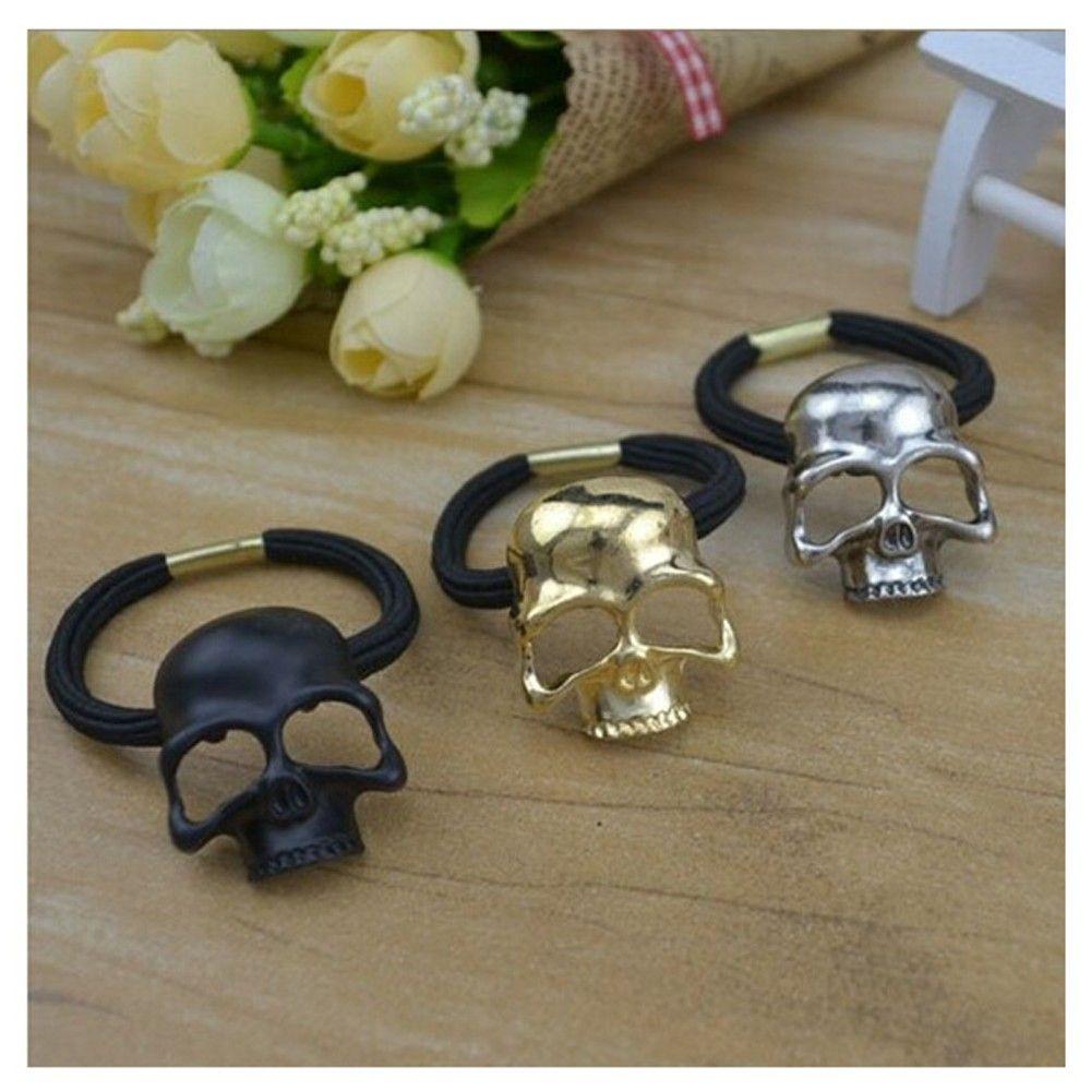 Halloween Costume Ponytail Rope Vintage Punk Metal Skull Elastic Hair Rope Hairband Women
Halloween Costume Ponytail Rope Vintage Punk Metal Skull Elastic Hair Rope Hairband Women