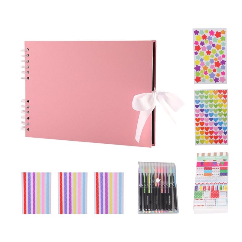 Memory Book With 80 Pages and Accssories DIY Scrapbooking Photo Album Ribbon Wedding Guest Book For Creative Projects рожевий
Memory Book With 80 Pages and Accssories DIY Scrapbooking Photo Album Ribbon Wedding Guest Book For Creative Projects рожевий