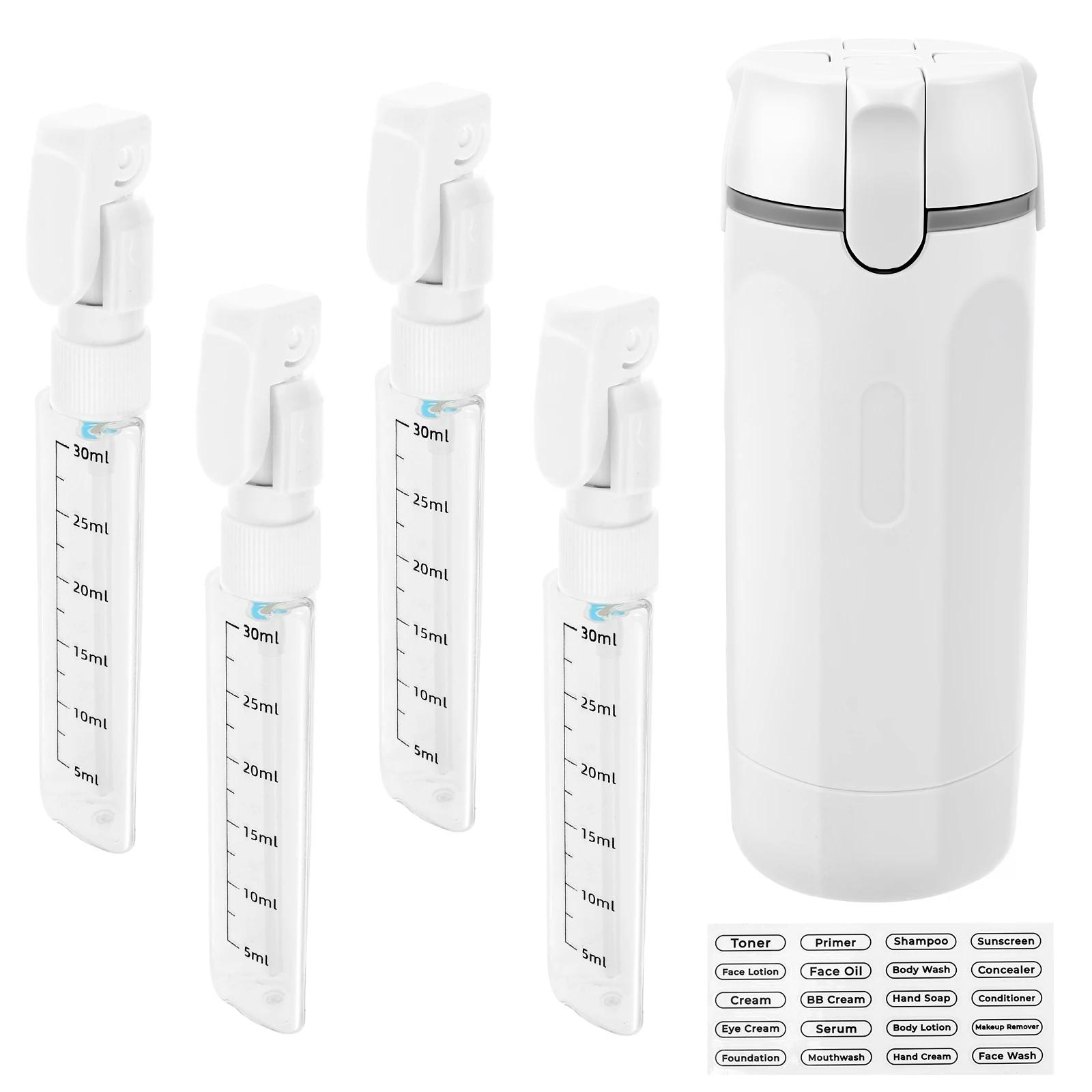 4 in 1 Travel Liquid Dispenser Bottle Refillable Leakproof Portable Shampoo Lotion Shower Gel Lotion Press Container Bottles белый
4 in 1 Travel Liquid Dispenser Bottle Refillable Leakproof Portable Shampoo Lotion Shower Gel Lotion Press Container Bottles белый