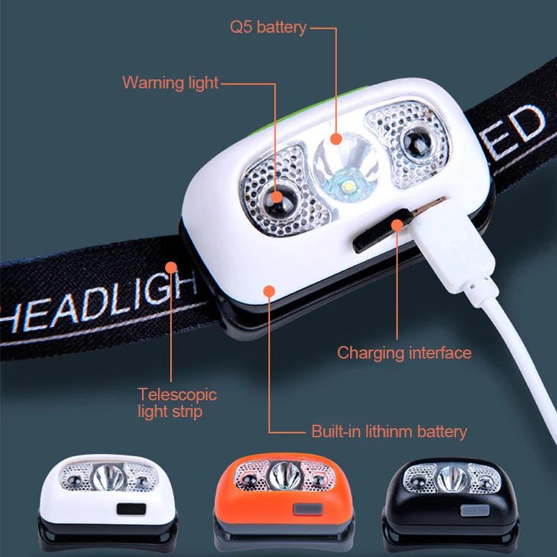 Strong Light Headlamp Portable LED Sensor Headlamp USB Rechargeable Head Flashlight Outdoor Camping Fishing Emergency Lantern чёрный
Strong Light Headlamp Portable LED Sensor Headlamp USB Rechargeable Head Flashlight Outdoor Camping Fishing Emergency Lantern чёрный