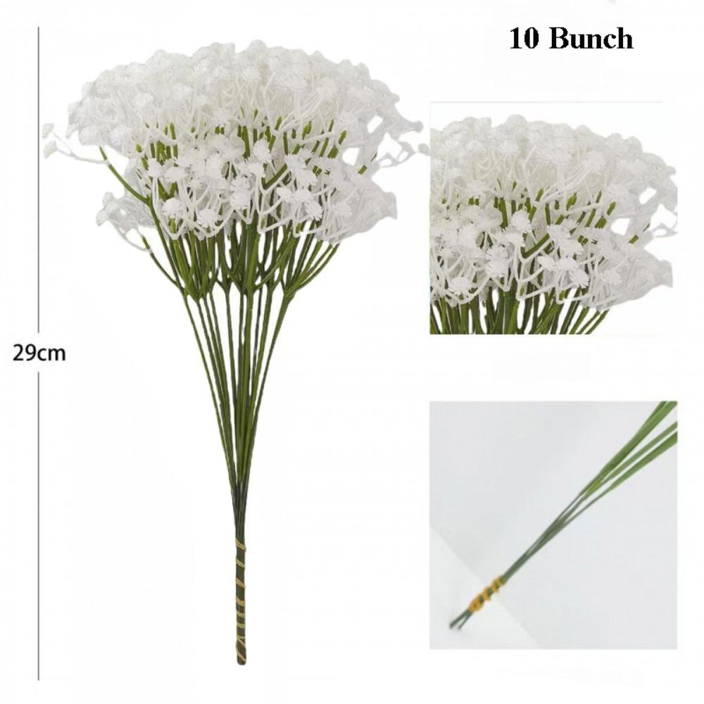 10 Bunch Plastic Artificial Flowers Gypsophila 29cm 7 Colors Garden Wedding Decoration DIY Fake Flowers Bouquet білий
10 Bunch Plastic Artificial Flowers Gypsophila 29cm 7 Colors Garden Wedding Decoration DIY Fake Flowers Bouquet білий