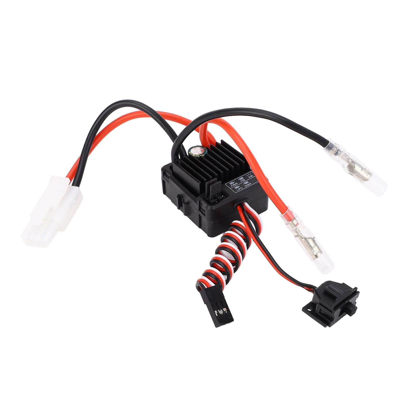 60A Brushed ESC Waterproof Dustproof Electronic Speed Controller for 1/10 RC Cars Boats
60A Brushed ESC Waterproof Dustproof Electronic Speed Controller for 1/10 RC Cars Boats