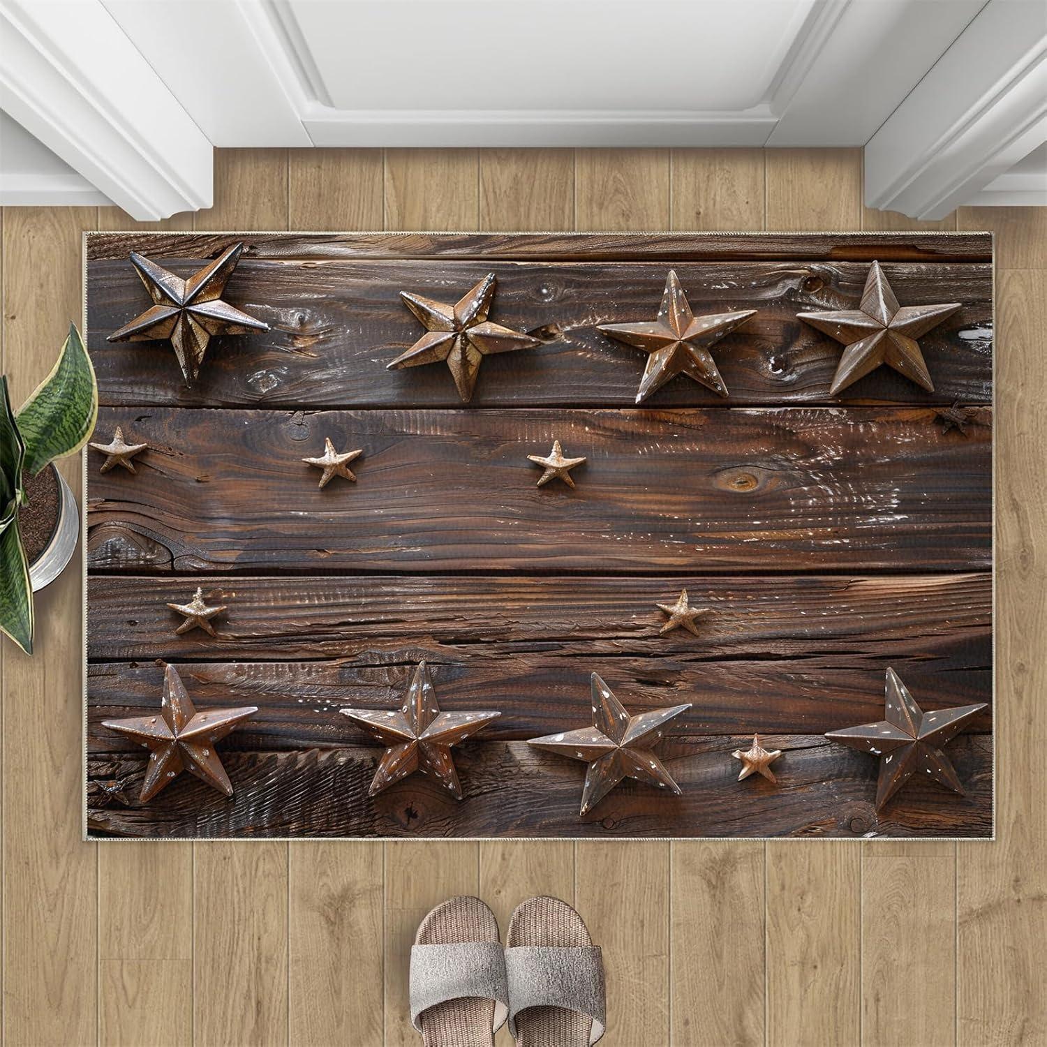 Western Cowboy Boots Hat Doormat Rustic Turquoise Wood Plank Pattern Country Western Home Decor Carpet Soft Non-Slip Welcome Mat 40x60cm
Western Cowboy Boots Hat Doormat Rustic Turquoise Wood Plank Pattern Country Western Home Decor Carpet Soft Non-Slip Welcome Mat 40x60cm