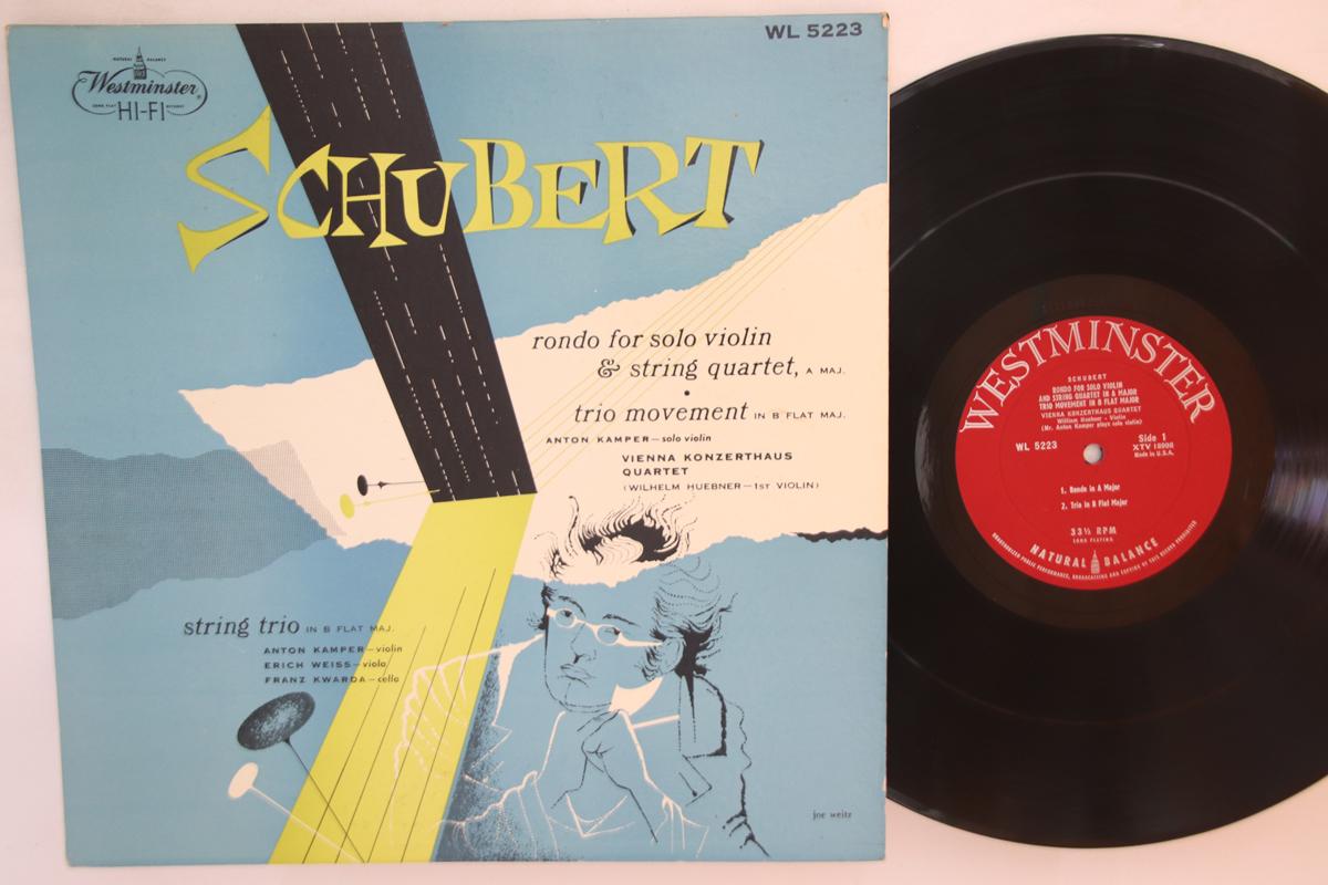 LP Record ANTON KAMPER - Schubert - Rondo For Solo Violin & WL5223 WESTMINSTER Non Japan Classical Used
LP Record ANTON KAMPER - Schubert - Rondo For Solo Violin & WL5223 WESTMINSTER Non Japan Classical Used