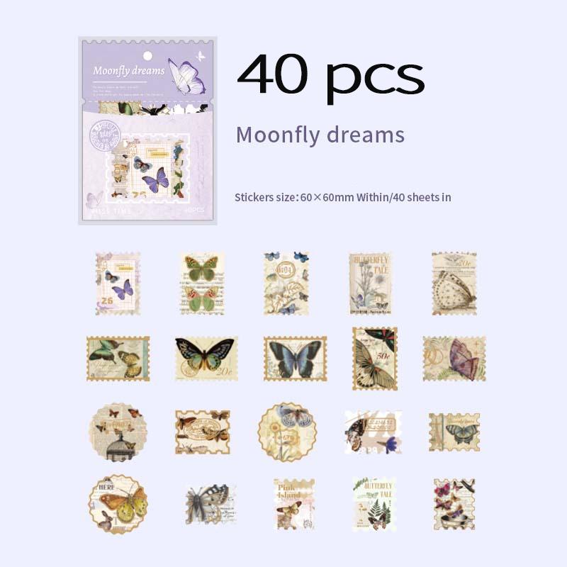 40 pcs Vintage Stamp style Stickers pack Decorative Labels Scrapbooking Collage material Junk Journal Supplies
40 pcs Vintage Stamp style Stickers pack Decorative Labels Scrapbooking Collage material Junk Journal Supplies