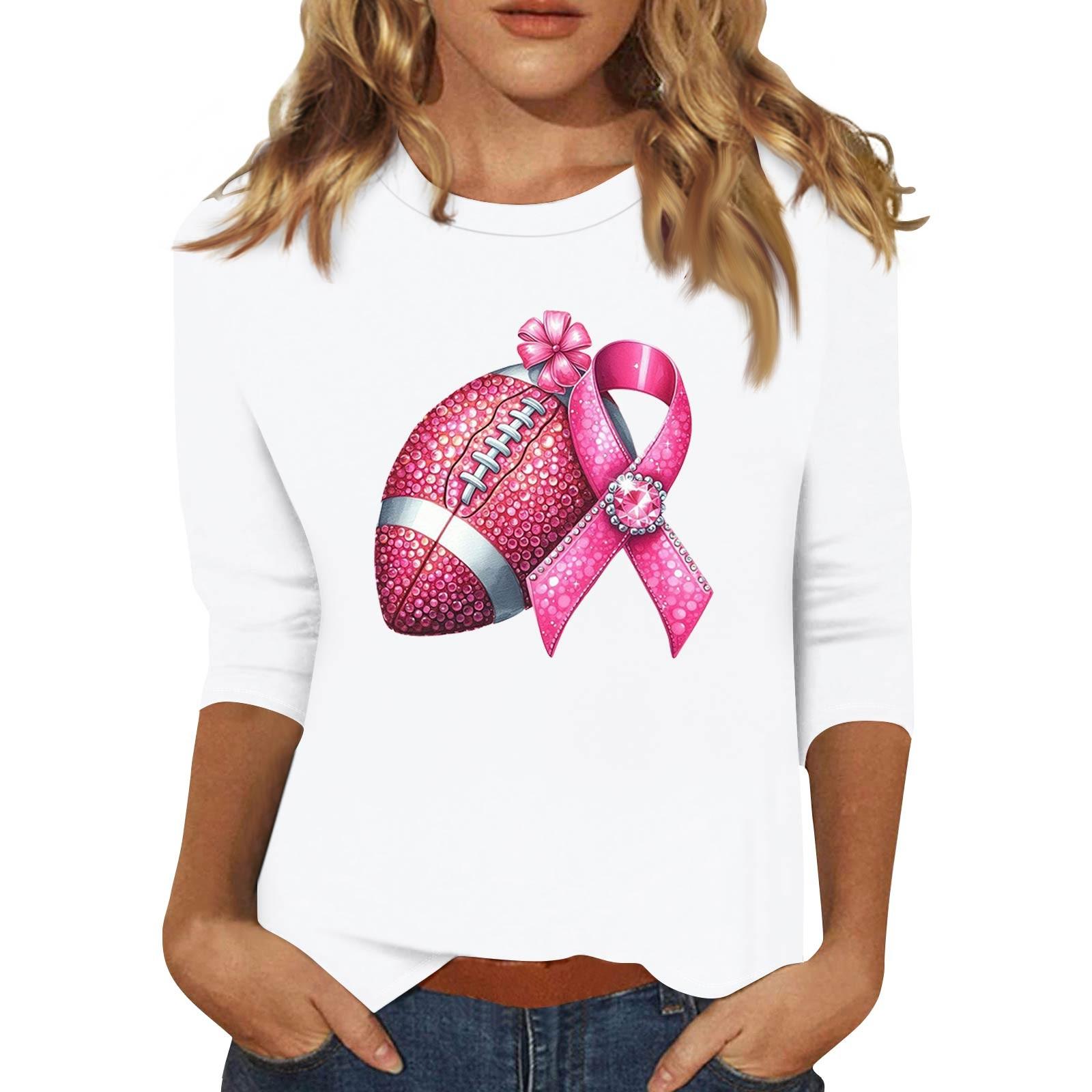 Жіноча модна повсякденна футболка з принтом і круглим вирізом з рукавами сім чвертей L білий
Жіноча модна повсякденна футболка з принтом і круглим вирізом з рукавами сім чвертей L білий