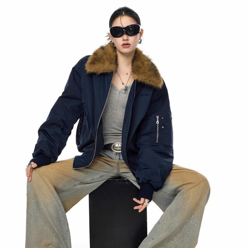 ICH MODE Women s Loose Fit Fur Collar Padded Jacket XL
ICH MODE Women s Loose Fit Fur Collar Padded Jacket XL