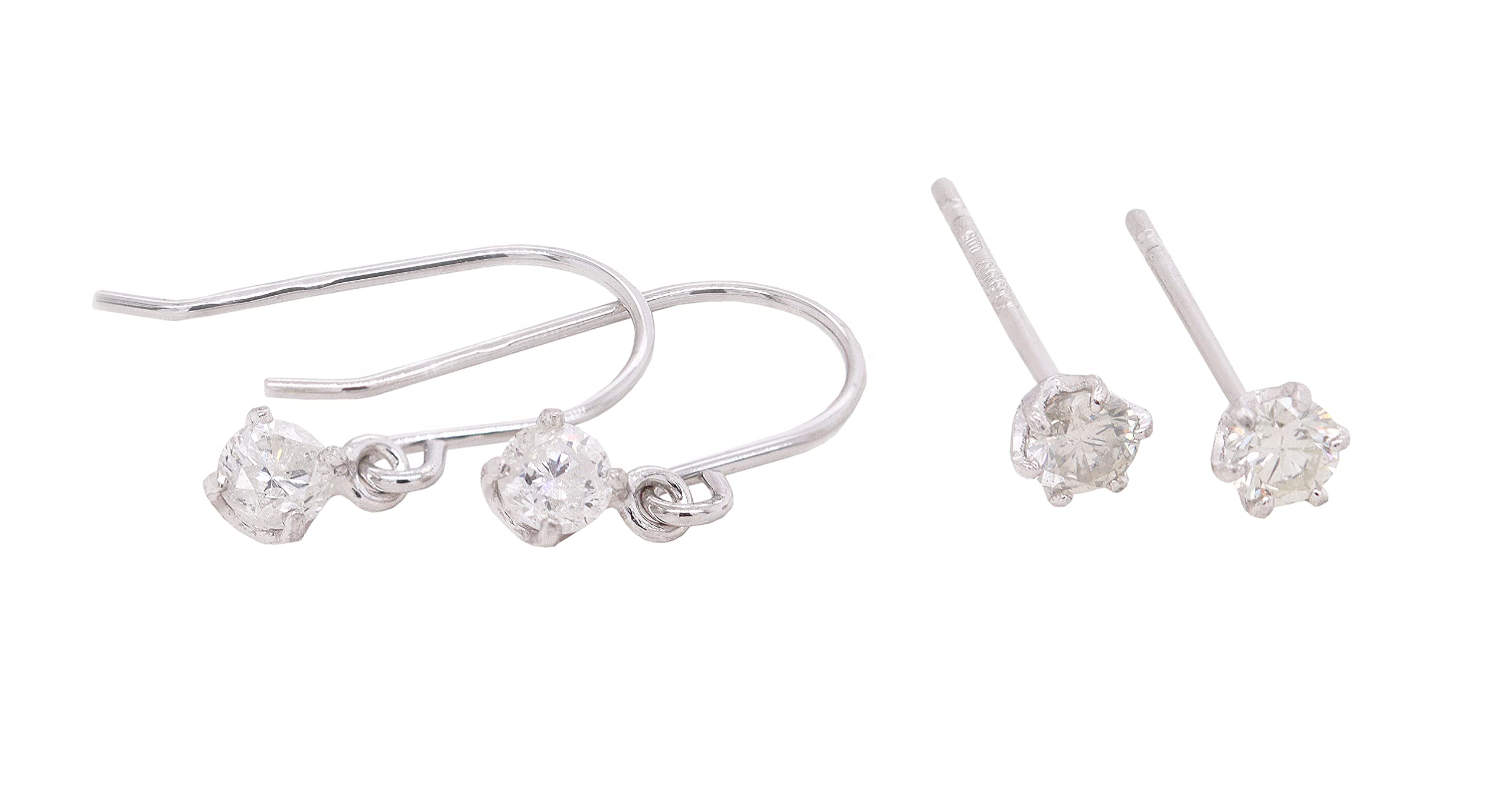 900 Diamond Stud Hook Earrings of KASHIMAPlatinum 0.2ct (Set 2)
900 Diamond Stud Hook Earrings of KASHIMAPlatinum 0.2ct (Set 2)
