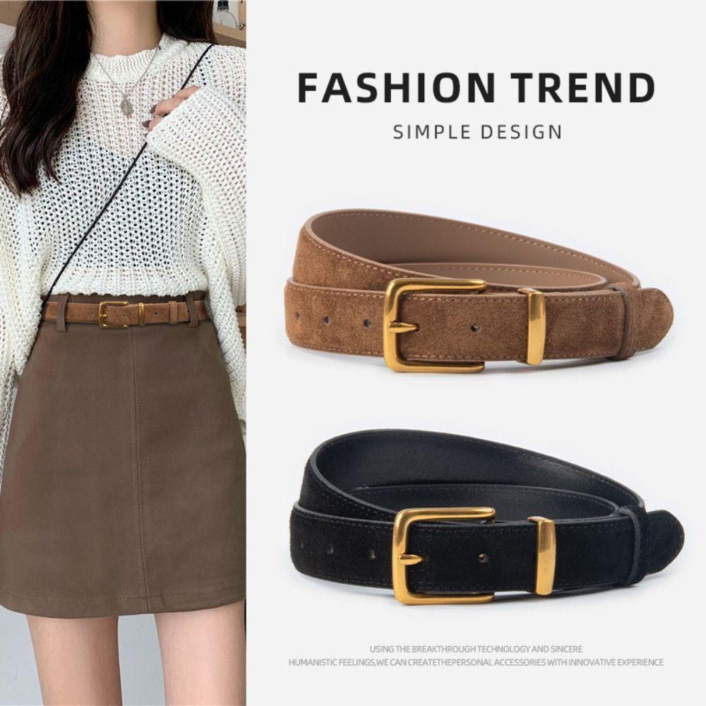 Trendy Suede Leather Belt Casual Pin Buckle Waistband Women Business Waist Strap Gifts коричневий
Trendy Suede Leather Belt Casual Pin Buckle Waistband Women Business Waist Strap Gifts коричневий