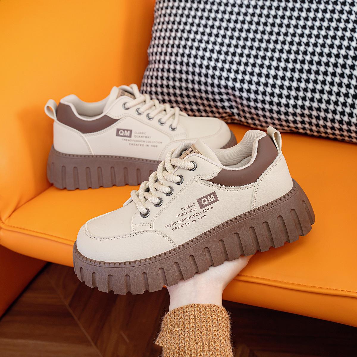 Spring new ins sports running students platform heightening casual board shoes XQ 35 хаки
Spring new ins sports running students platform heightening casual board shoes XQ 35 хаки
