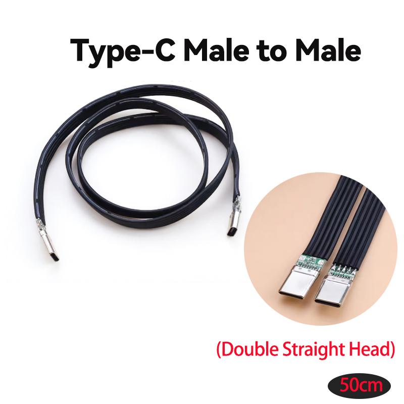 Type-C Flat Flexible Cable 40k 60hz Type-C Male/Female DIY Flat Silicone Cable Driving Recorder Android Data Cable
Type-C Flat Flexible Cable 40k 60hz Type-C Male/Female DIY Flat Silicone Cable Driving Recorder Android Data Cable