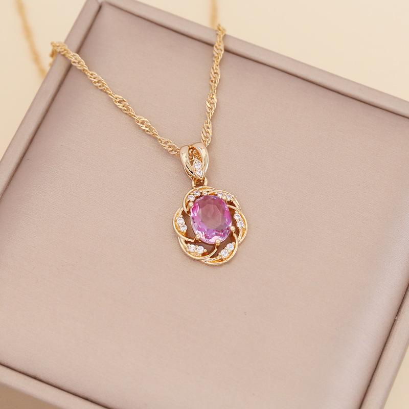 New Arrival Multi-color Full Rhinestone Sunflower Necklace for Women, Elegant Minimalist Neck Jewelry, Trendy Clavicle Chain светло-фиолетовый
New Arrival Multi-color Full Rhinestone Sunflower Necklace for Women, Elegant Minimalist Neck Jewelry, Trendy Clavicle Chain светло-фиолетовый