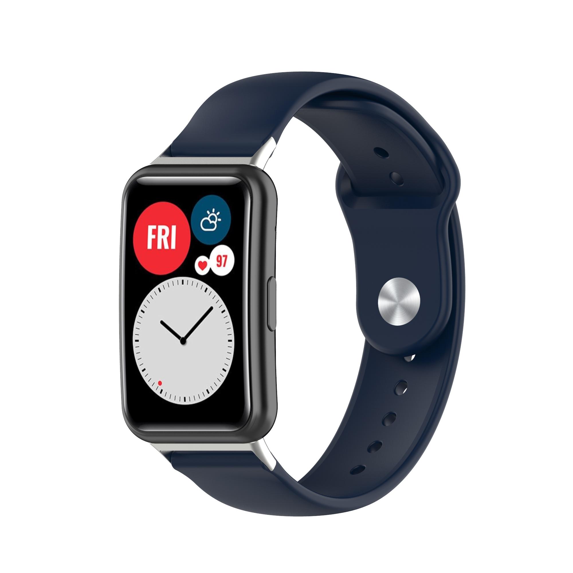 Solid Color Silicone Adjustable Watch Band Strap Replacement for Huawei Watch Fit Navy Blue
Solid Color Silicone Adjustable Watch Band Strap Replacement for Huawei Watch Fit Navy Blue