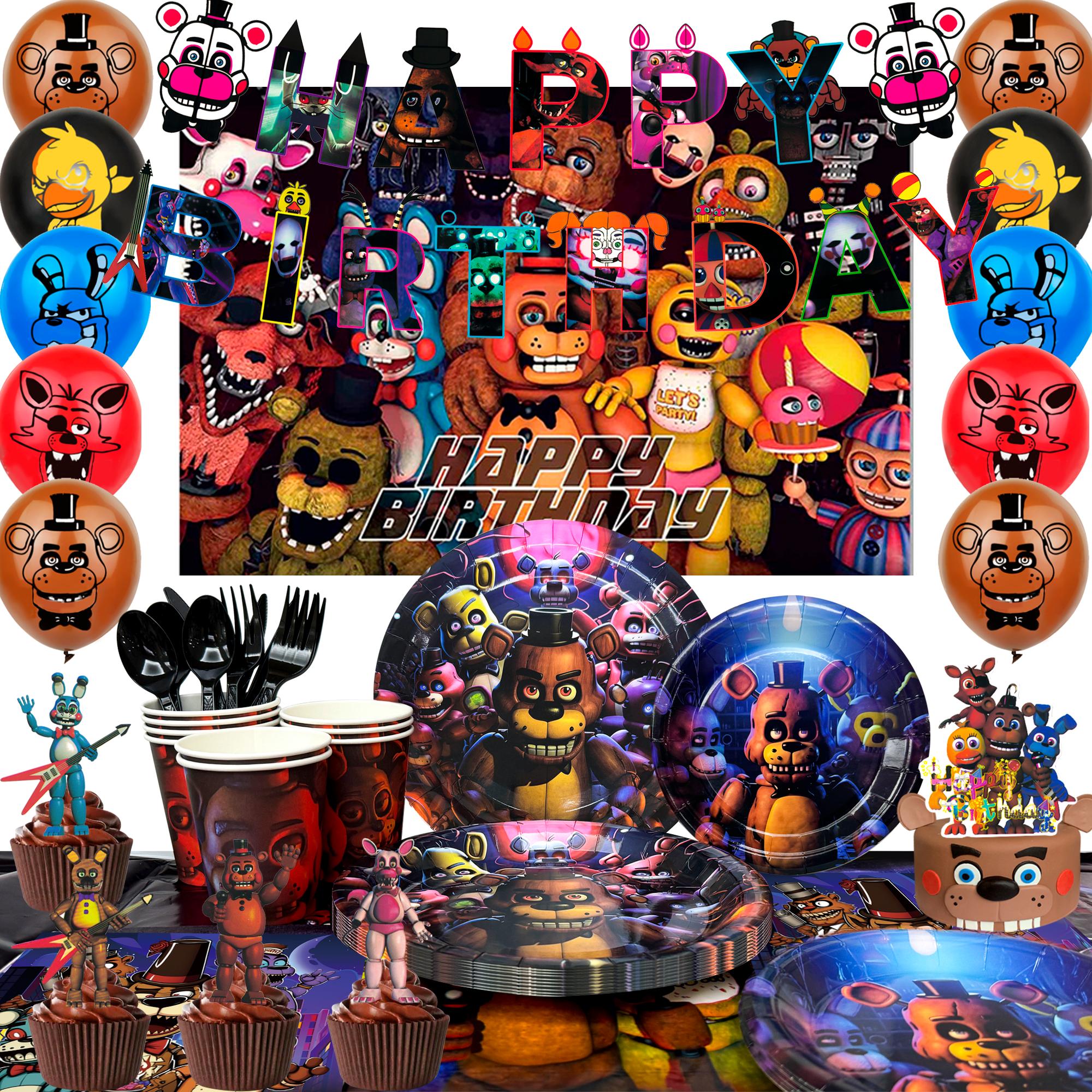 Товары для вечеринки по случаю дня рождения Fnaf, 112 шт., набор украшений и столовых приборов для дня рождения Five Nights at Freddy s, тарелки для вечеринок, чашки, скатерть, фон, баннер, воздушный шар и т. д. as the picture фиолетовый
Товары для вечеринки по случаю дня рождения Fnaf, 112 шт., набор украшений и столовых приборов для дня рождения Five Nights at Freddy s, тарелки для вечеринок, чашки, скатерть, фон, баннер, воздушный шар и т. д. as the picture фиолетовый