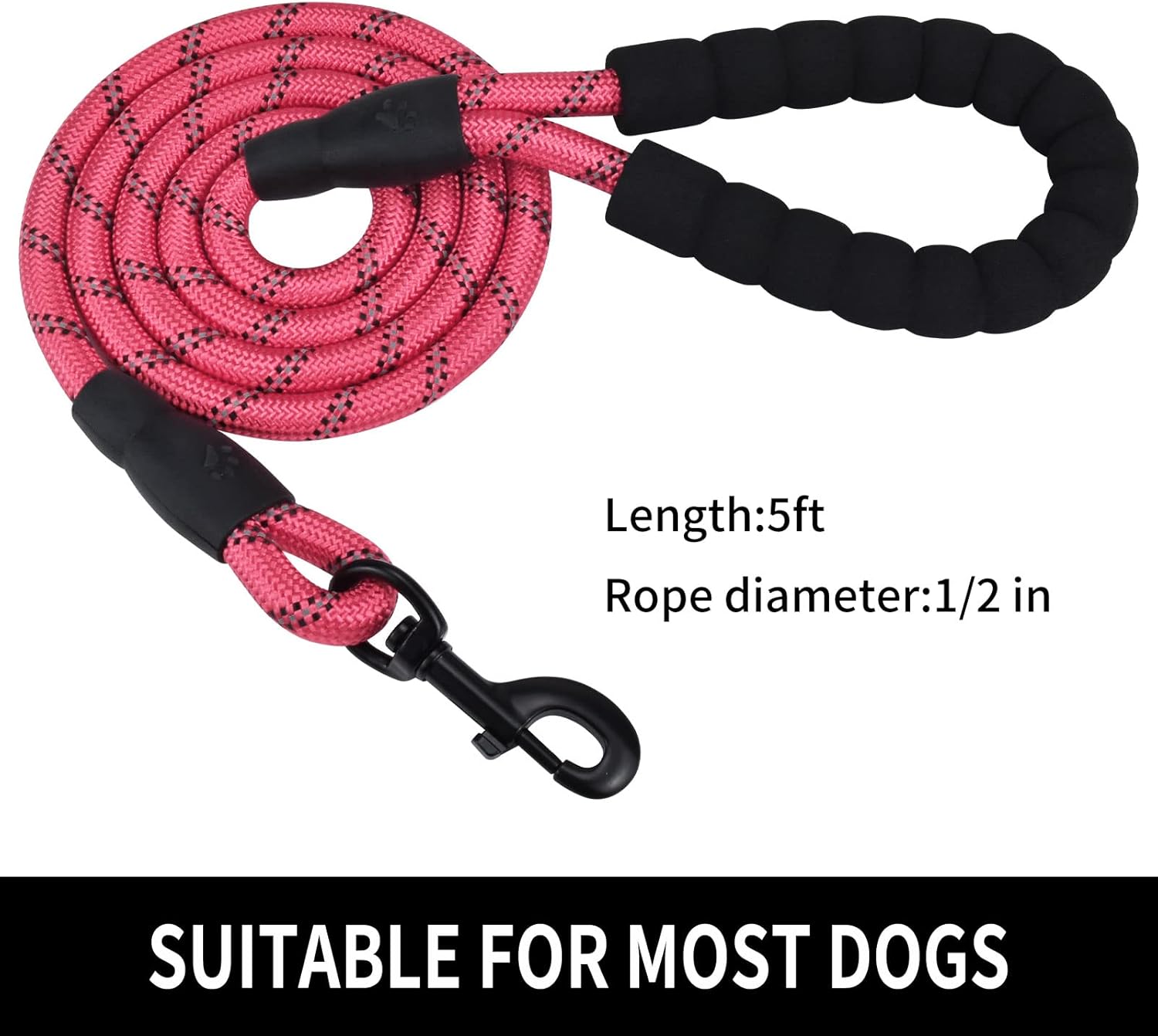 Pet Dog Leash with Soft Padded Handle Highly Reflective Rope for Night Walking 360-Degree Rotating Metal Buckle 1.2cmX1.5m помаранчевий
Pet Dog Leash with Soft Padded Handle Highly Reflective Rope for Night Walking 360-Degree Rotating Metal Buckle 1.2cmX1.5m помаранчевий